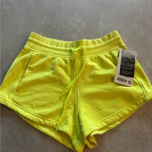 Lululemon Neon Yellow Women's Shorts